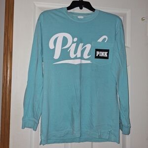 Victoria's Secret PINK Long Sleeve Shirt - Teal